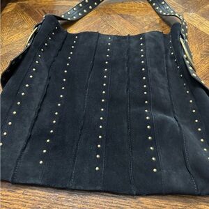 Steve Madden Black Studded Shoulder Bag